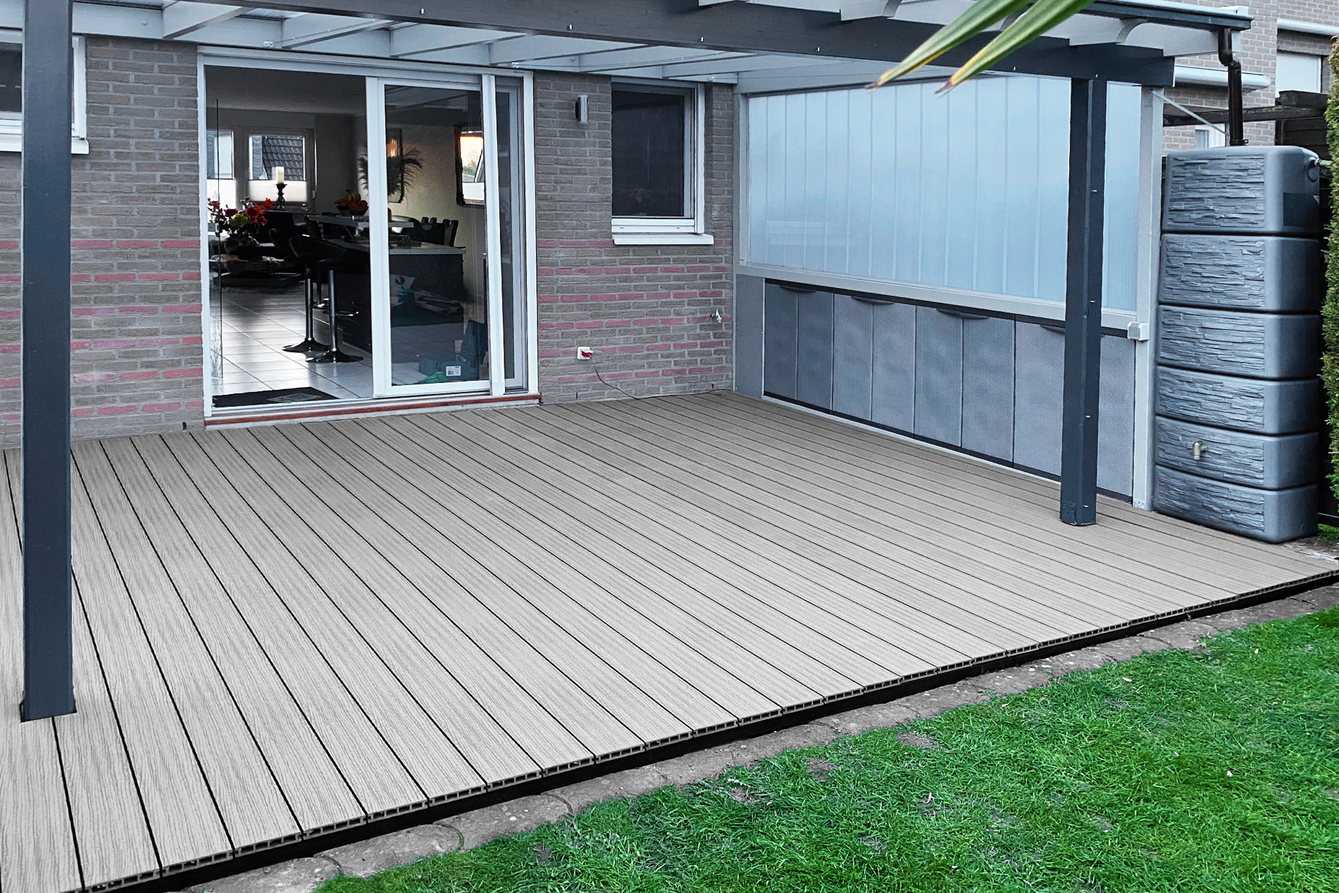 Terrassendeck WPC Hohlkammer silbergrau Terrassendeck WPC Hohlkammer silbergrau